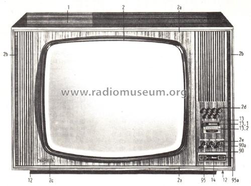 Zauberspiegel Color T 901; Grundig Radio- (ID = 2807250) Télévision