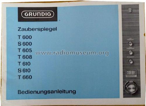 Zauberspiegel T660; Grundig Radio- (ID = 1341510) Television