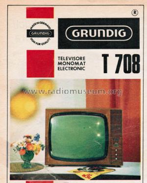 Zauberspiegel T708; Grundig Radio- (ID = 2612006) Television