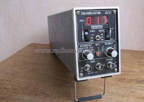 Zeilenselektor ZS50; Grundig Radio- (ID = 1171669) Equipment