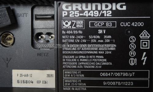 P25-449/12 GCP83 Ch= CUC4200; Grundig Austria GmbH (ID = 1432973) Televisión