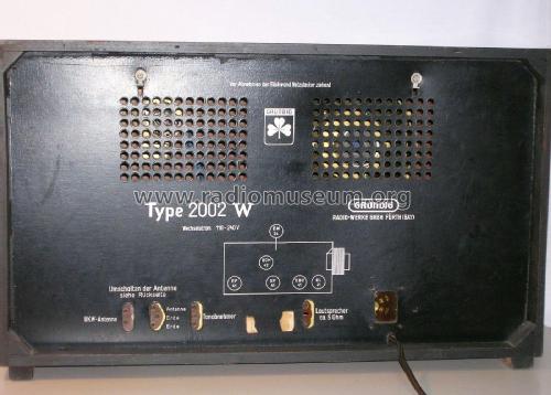 2002W; Grundig Radio- (ID = 3143924) Radio