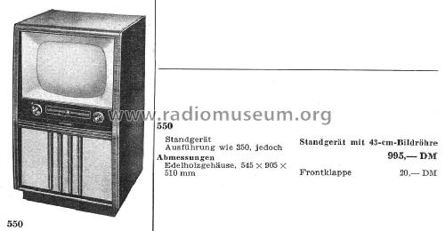 550; Grundig Radio- (ID = 3105680) Télévision