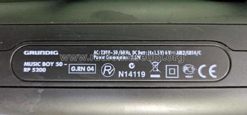 Music-Boy 50 RP-5200; Grundig Radio- (ID = 3179840) Radio