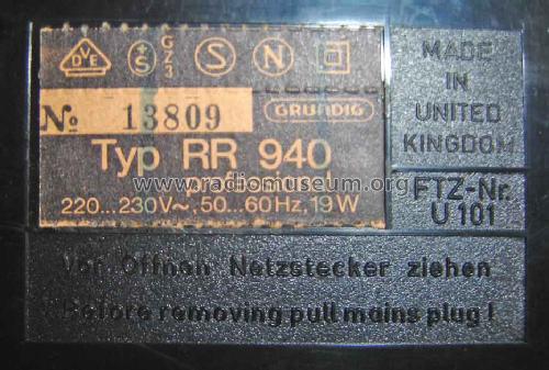 RR940 Professional; Grundig Ltd., London (ID = 774959) Radio
