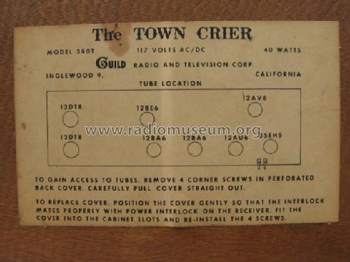 Town Crier 380-T; Guild Radio & (ID = 277018) Radio