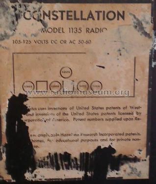 Constellation 1135; Gulf Tire & Supply (ID = 1931347) Radio