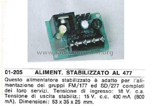 Alimentatore Stabilizzato AL 477; GVH Elettronica; (ID = 2747645) Strom-V