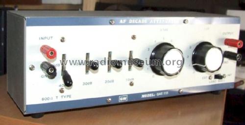 AF Decade Attenuator GAT-111; GW Electronics (ID = 1210387) Equipment