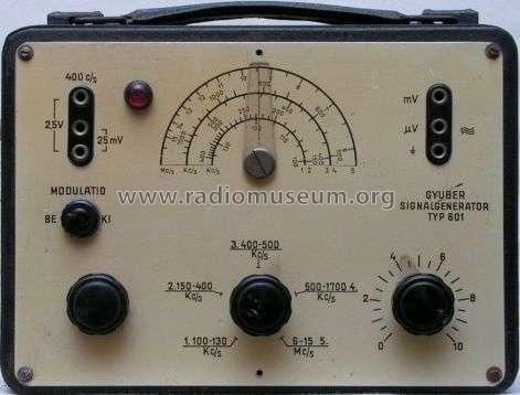 Signal Generator 601; GYUBER, (ID = 826097) Equipment