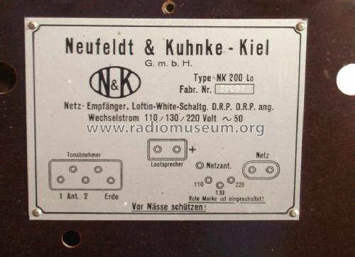 NK-200Lo; Hagenuk N&K, (ID = 17389) Radio