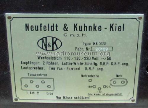 NK-200; Hagenuk N&K, (ID = 830686) Radio