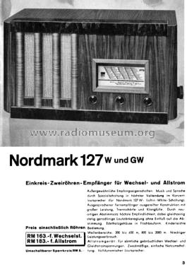 Nordmark 127GW; Hagenuk N&K, (ID = 3026074) Radio