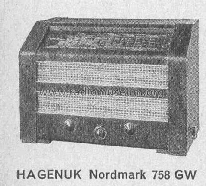 Nordmark 758GW; Hagenuk N&K, (ID = 377276) Radio