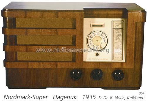 Nordmark-Super W; Hagenuk N&K, (ID = 303) Radio