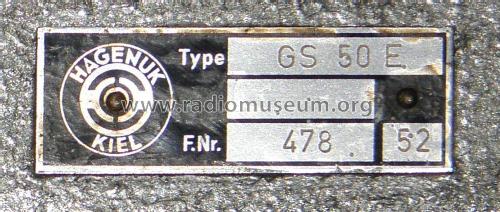 Sende- und Empfangsanlage GS 50 E; Hagenuk N&K, (ID = 1864504) Commercial TRX