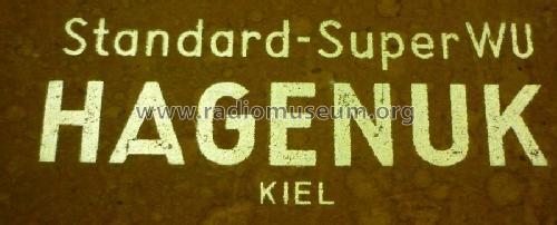Standard-Super WU; Hagenuk N&K, (ID = 1416123) Radio