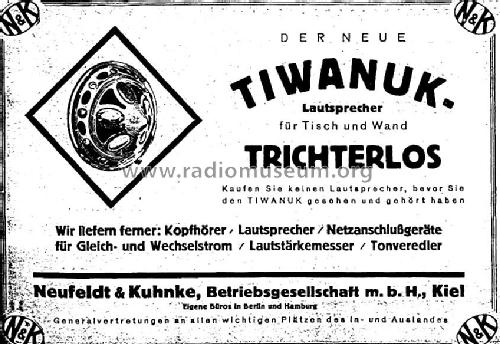 Tiwanuk ; Hagenuk N&K, (ID = 117645) Speaker-P