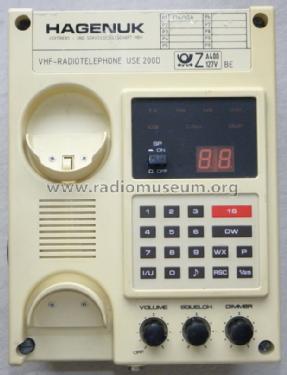 VHF-Radiotelephon UKW-Sprechfunkanlage USE 200 D; Hagenuk N&K, (ID = 1524600) Commercial TRX
