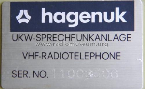 VHF-Radiotelephon UKW-Sprechfunkanlage USE 200 D; Hagenuk N&K, (ID = 1524602) Commercial TRX