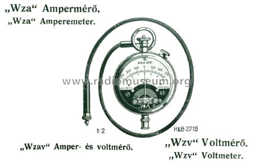 Strom-/Spannungsmesser in Uhrform und für kleine Schalttafeln Wzv / Wza; Hartmann & Braun AG; (ID = 2264066) Equipment