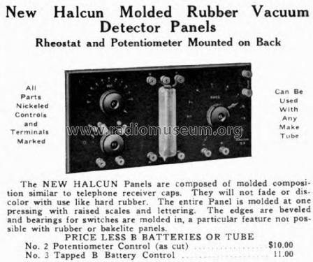 Halcun Detector Panel No. 2; Haller-Cunningham, (ID = 1988046) mod-pre26