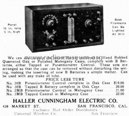 Halcun Detector Panel No. 3MB; Haller-Cunningham, (ID = 1988061) mod-pre26