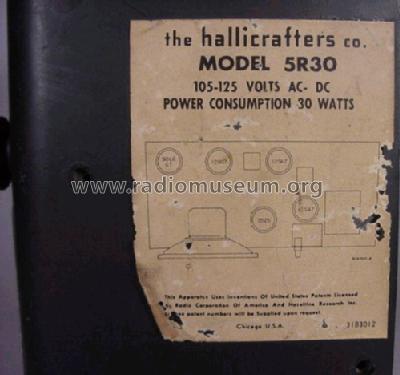 CONTINENTAL 5R30 Ch= 5R3; Hallicrafters, The; (ID = 197026) Radio