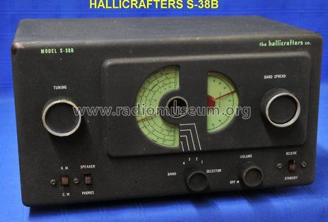 S-38B; Hallicrafters, The; (ID = 962261) Amateur-R