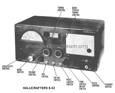 S-52; Hallicrafters, The; (ID = 1417161) Amateur-R