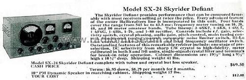 Skyrider Defiant SX-24; Hallicrafters, The; (ID = 1314575) Amateur-R