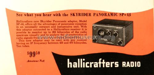 Skyrider Panoramic SP-44; Hallicrafters, The; (ID = 2656536) Divers