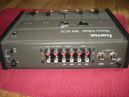Stereo-Mixer SM 502; Hama GmbH & Co KG, (ID = 1681223) Ampl/Mixer