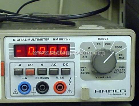 Digital-Multimeter HM8011-2; HAMEG GmbH, (ID = 179714) Equipment