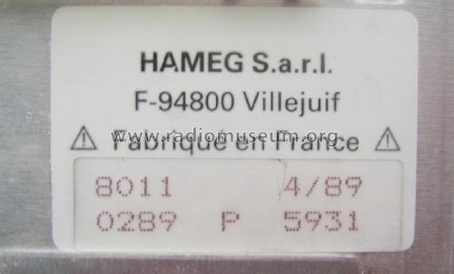 Digital Multimeter HM8011-3; HAMEG GmbH, (ID = 2524418) Equipment