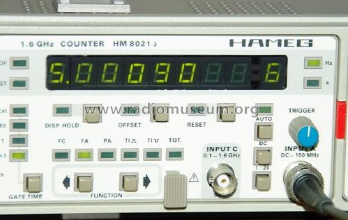 1,6GHz Counter HM-8021-3; HAMEG GmbH, (ID = 1633087) Ausrüstung