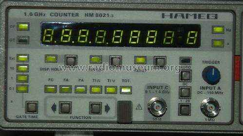 1,6GHz Counter HM-8021-3; HAMEG GmbH, (ID = 1633097) Equipment