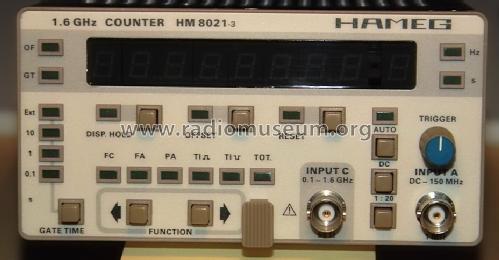 1,6GHz Counter HM-8021-3; HAMEG GmbH, (ID = 1633349) Ausrüstung
