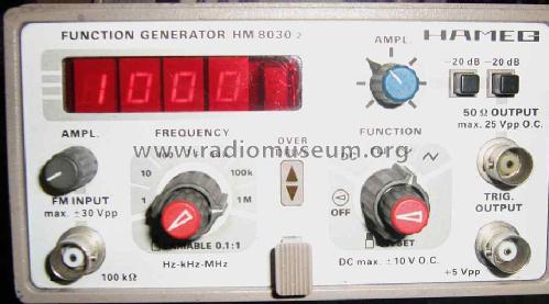 Funktionsgenerator HM-8030-2; HAMEG GmbH, (ID = 1595057) Equipment