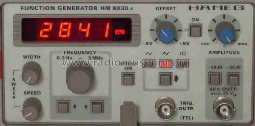 Funktionsgenerator HM-8030-4; HAMEG GmbH, (ID = 763444) Ausrüstung