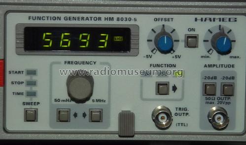 Funktionsgenerator HM-8030-5; HAMEG GmbH, (ID = 1632703) Equipment