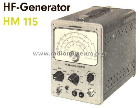 HF-Generator HM-115; HAMEG GmbH, (ID = 240996) Equipment