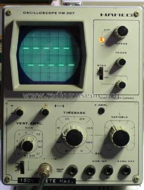 Oscilloscope HM207-3; HAMEG GmbH, (ID = 1183666) Equipment