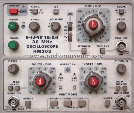 Oscilloscope HM-303; HAMEG GmbH, (ID = 2561025) Equipment