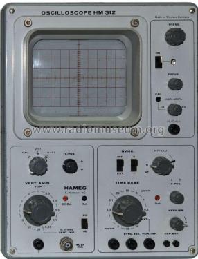 Oszillograph HM 312-3; HAMEG GmbH, (ID = 1981461) Equipment