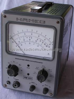 Röhrenvoltmeter HM 103-2; HAMEG GmbH, (ID = 1516568) Equipment