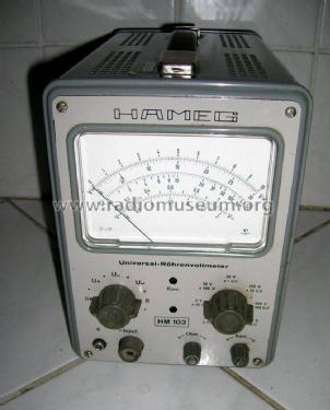 Röhrenvoltmeter HM 103-2; HAMEG GmbH, (ID = 1922665) Equipment