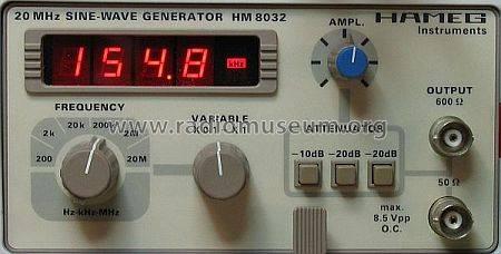 Sinus-Generator HM8032; HAMEG GmbH, (ID = 679871) Equipment