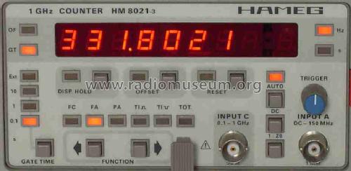 1,6GHz Counter HM8021-3; HAMEG GmbH, (ID = 763375) Equipment