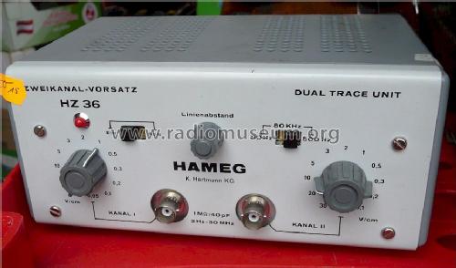 Zweikanal-Vorsatz Dual Trace Unit HZ36; HAMEG GmbH, (ID = 1449278) Equipment